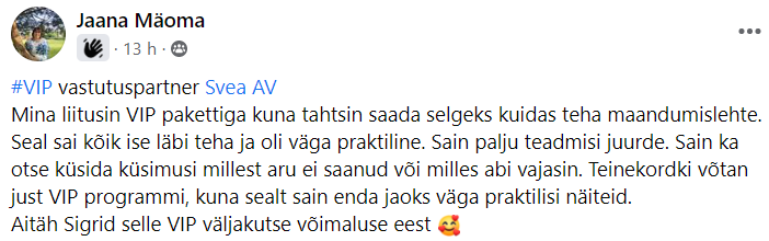 Jaana Mäoma VIP
