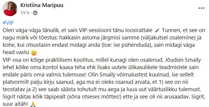 Kristiina Maripuu VIP