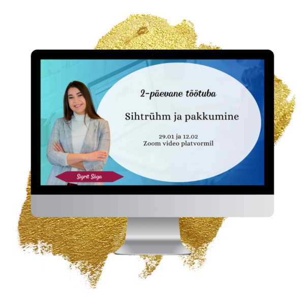 "Sihtrühm ja pakkumine" töötoad